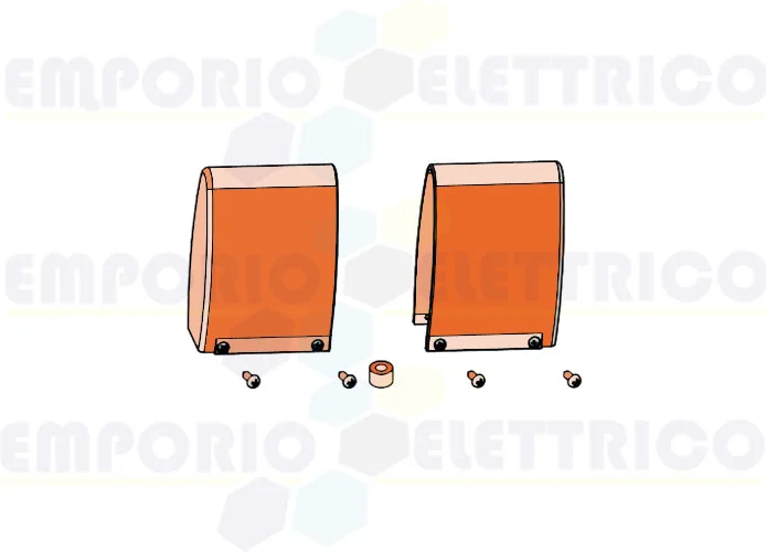 faac spare part pair of end caps for edge mse110w 392000