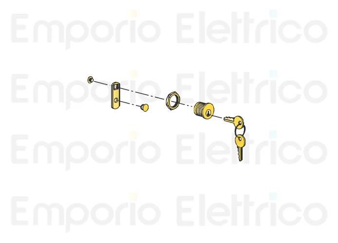 fadini spare part complete lock for barri 88 88854
