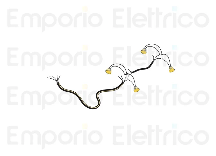fadini spare part electrical cable with 4 LED spotlights for bayt 980 97376