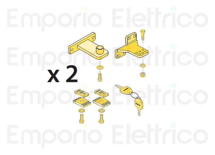 fadini spare part 2 accessory boxes for 2 dardo motors 424 / 430 430101