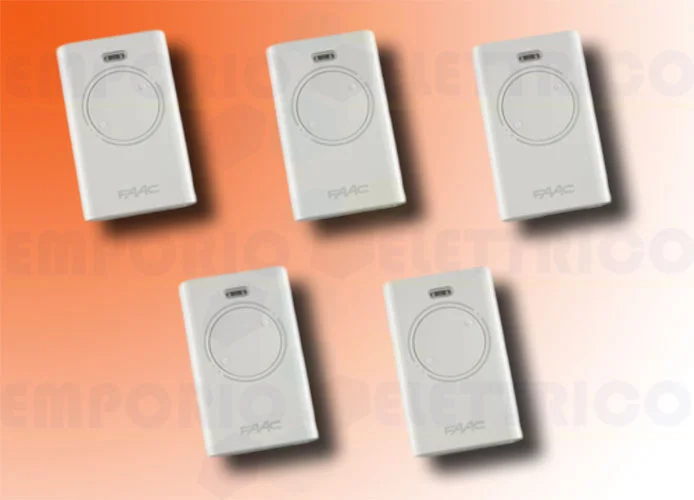 faac 5 x 2-channel remote controls xt2 868 slh lr 787009 (new code 787030)