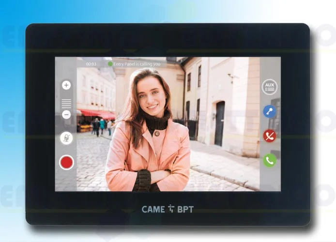 came bpt black ftf wifi hands-free video intercom xts 7ip bk wifi 840ch-0070