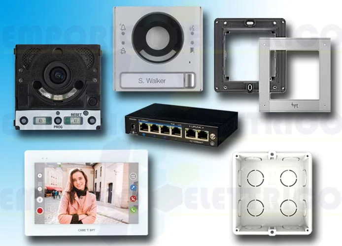 came bpt video intercom kit for a single-family home ip360 xts 7ipmtmvkit 8k40cf-010