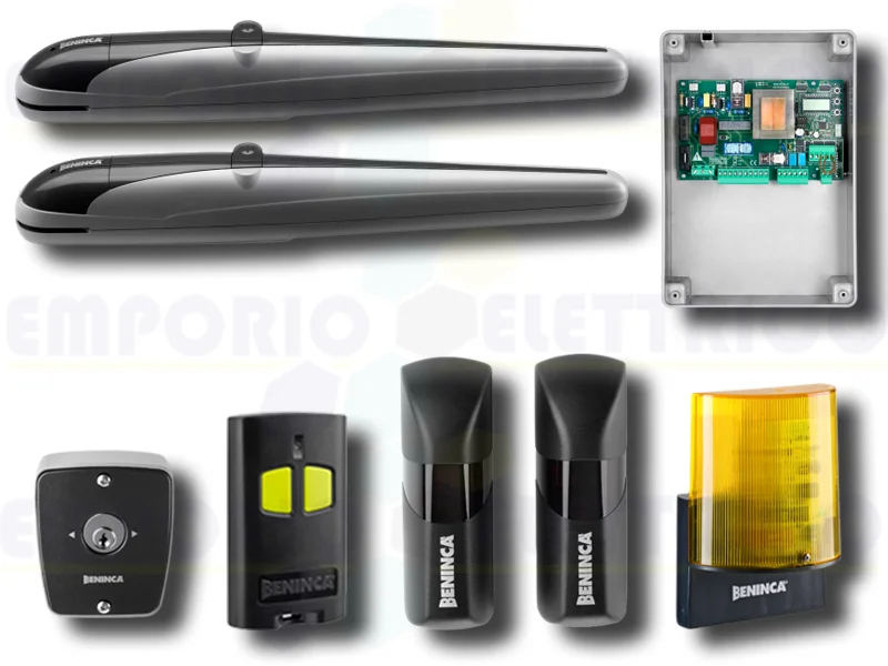 beninca automation kit for swing gates 230v kbob21m+tokey 9598097