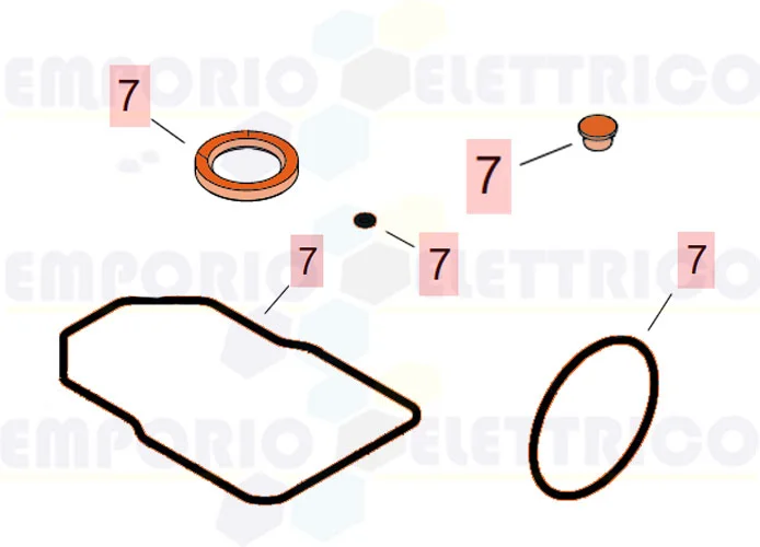 faac spare part gasket package roller-770 63003368