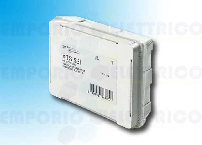 came bpt box for recessed installation, internal places xts 5 xts 5si 840xc-0090