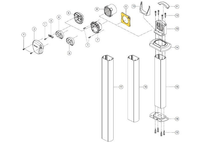 fadini spare part adapter for installations 55009