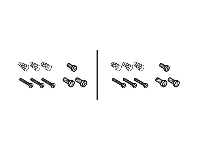fadini spare part pack of screws and springs for polo 44 44013