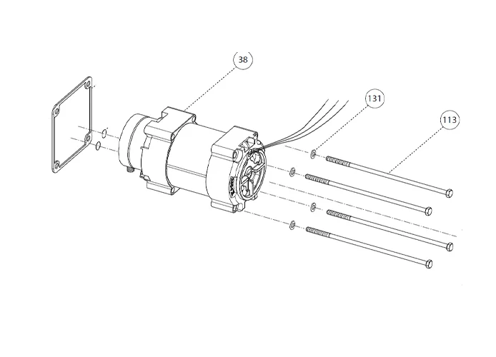 fadini spare part electric motor 0,25 cv for aproli 280 batt 28038