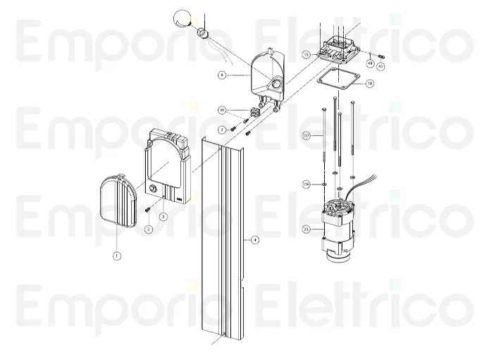 fadini spare part complete cover for aproli 480 480101