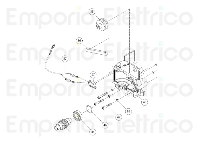 fadini spare part manual release lever for bart 350 35056
