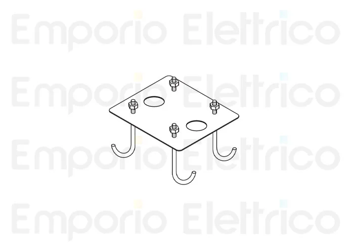 fadini spare part galvanised fixing plate for bayt 980 97308