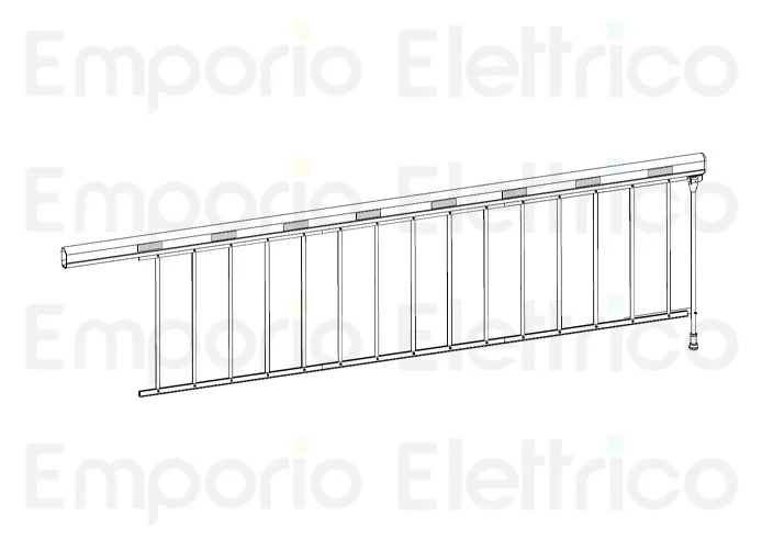fadini 6,84 m aluminium skirt for beams bayt 980 1955l