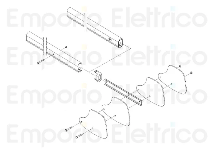 fadini galvanised steel counterweight kit 4 pcs. for bayt 980 1965l