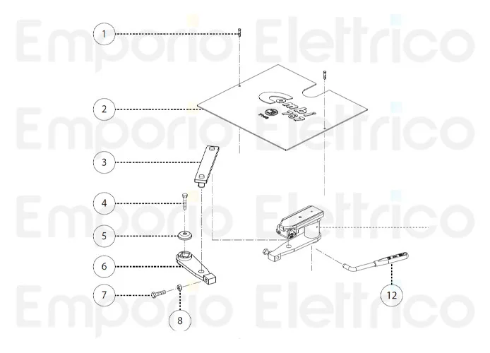 fadini spare part manual release key for combi 787 78712