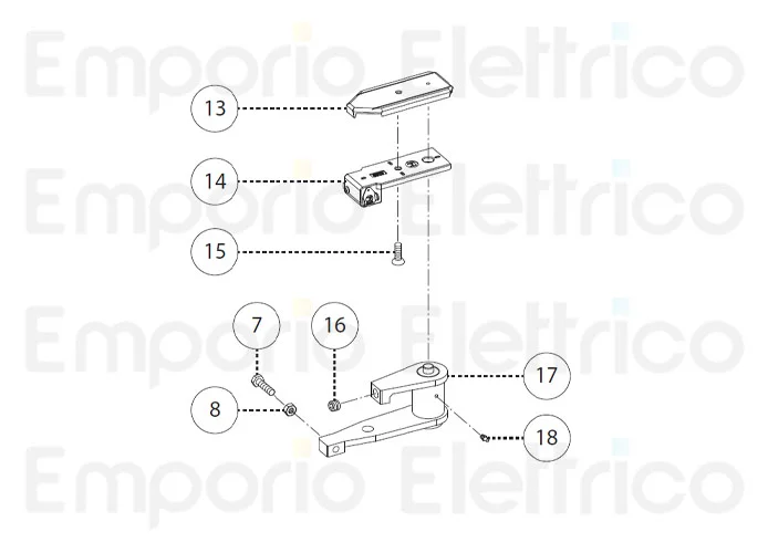 fadini spare part galvanised steel cover plate for combi 787 78713