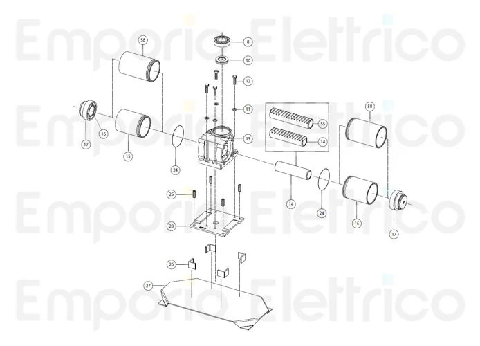fadini spare part anchor plate for drive 700 70227