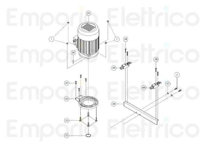 fadini spare part control limit switch fibo 300 30049   