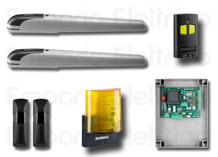 beninca automation kit for swing gates 230v kbob50me