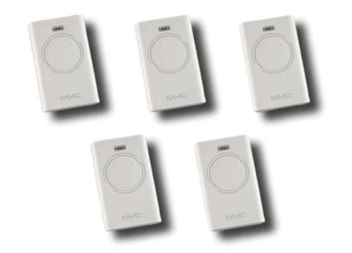 faac 5 x 2-channel remote controls xt2 868 slh lr 787009 (new code 787030)