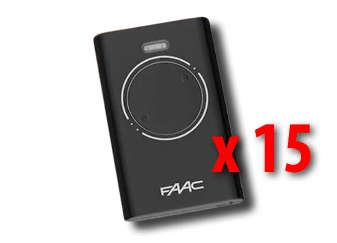 faac 15 x 2-channel remote controls xt2 433 slh lr 7870071 (new code 787032)