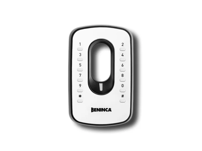 beninca wireless digital keypad aluminium casing triple coding ip54 iri.kpad&nbsp;9760033