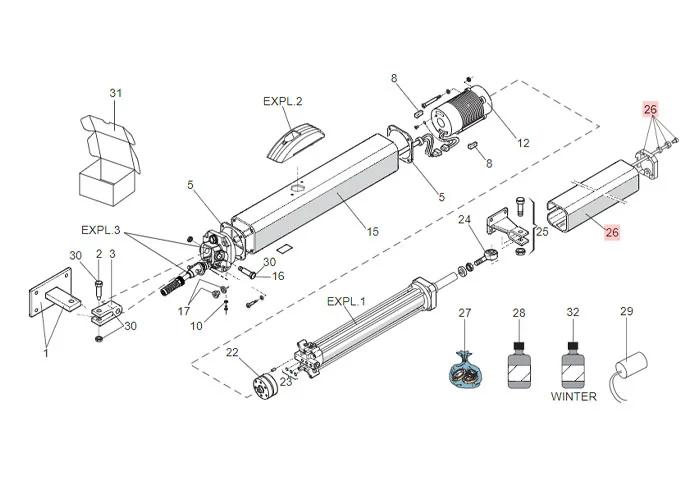 faac spare part carter group 400 63003331