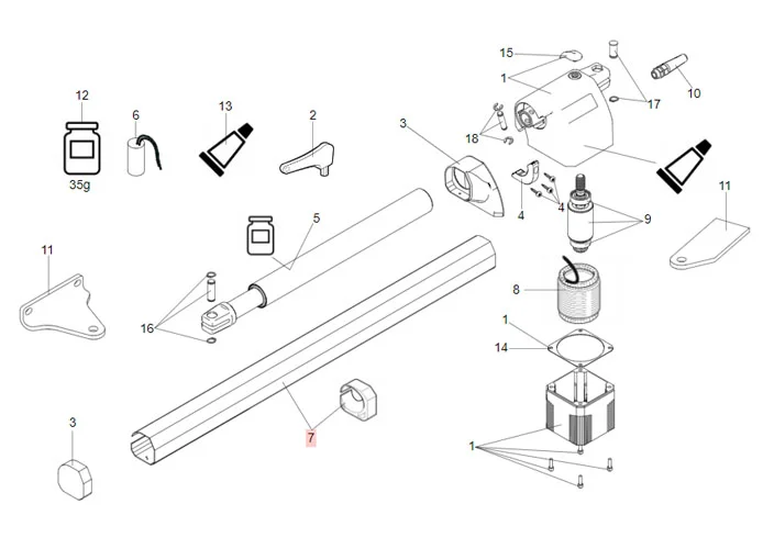 faac spare part carter 412 new version 7272795