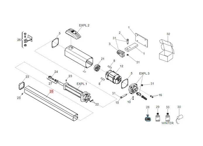 faac spare part carter 422 7272125