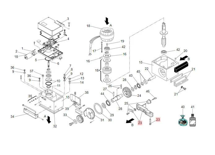 faac spare part release lever group 746/844 63003339