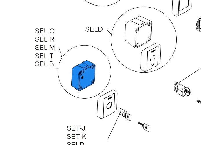 came spare part outer body selector selc 2 pieces 88006-0046