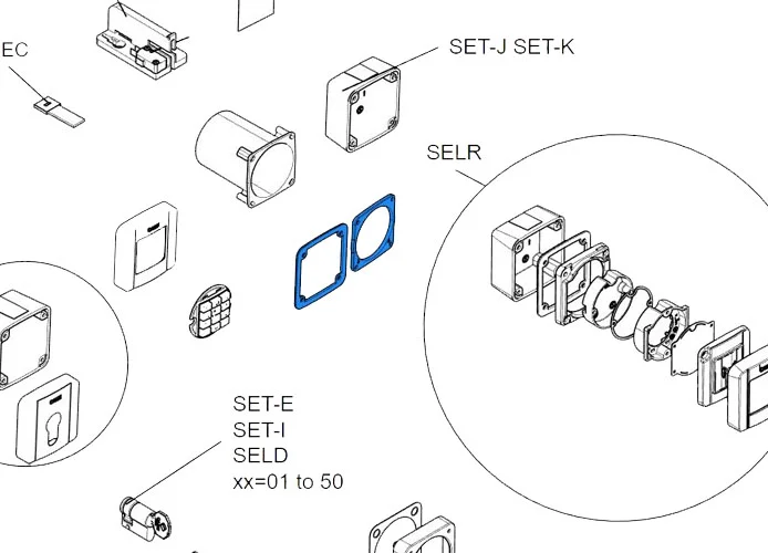 came spare part gasket for selectors sel 88006-0047