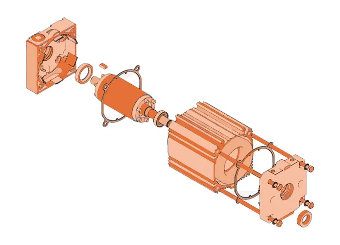 faac spare part motor group 540/541/mercury 63003156