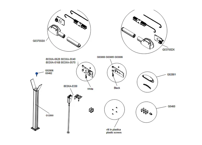 came spare part rubber rod stop g0462 119rir096