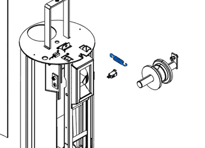 came spare part spring safety system 88003-0177