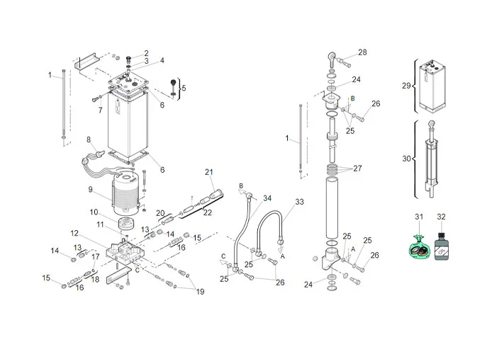 faac pagina spare parts for barriers 610 standard
