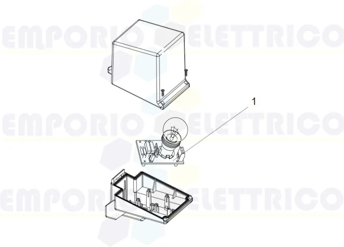 faac spare parts page for faac light 230v