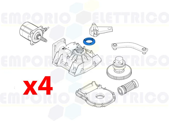 came spare part oil seal and cover 4 pcs 119ria120 4