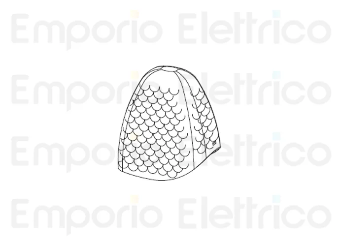 fadini ricambio calotta arancione trasparente lampeggiatore per miri 4 46001