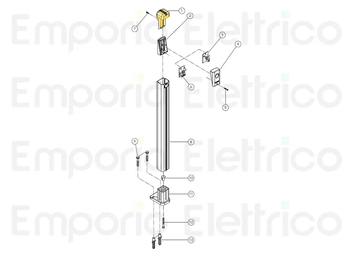 fadini spare part photocell enclosure lid for trifo 11 11001