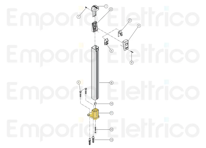 fadini spare part base socket for column for trifo 11 11011