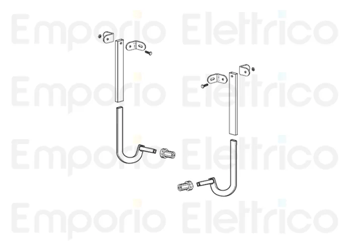 fadini spare part pair of curved arms for aproli 480 480140