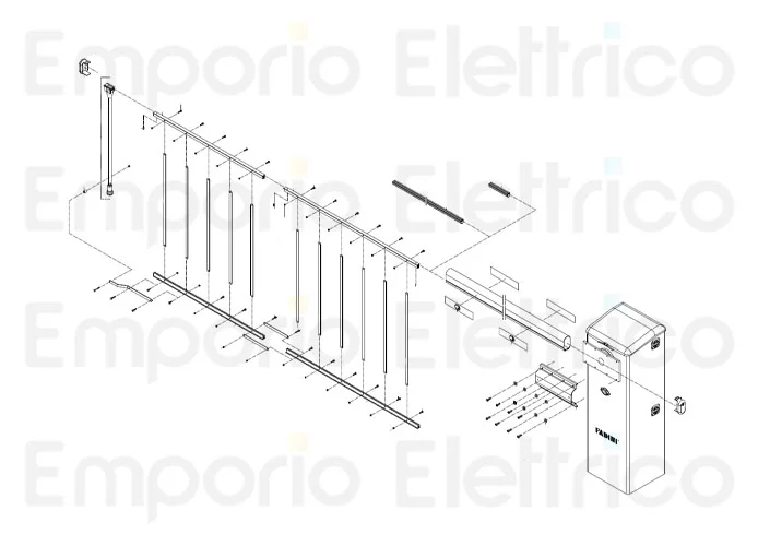 fadini 4,75 m aluminium skirt for beams bayt 980 1953l