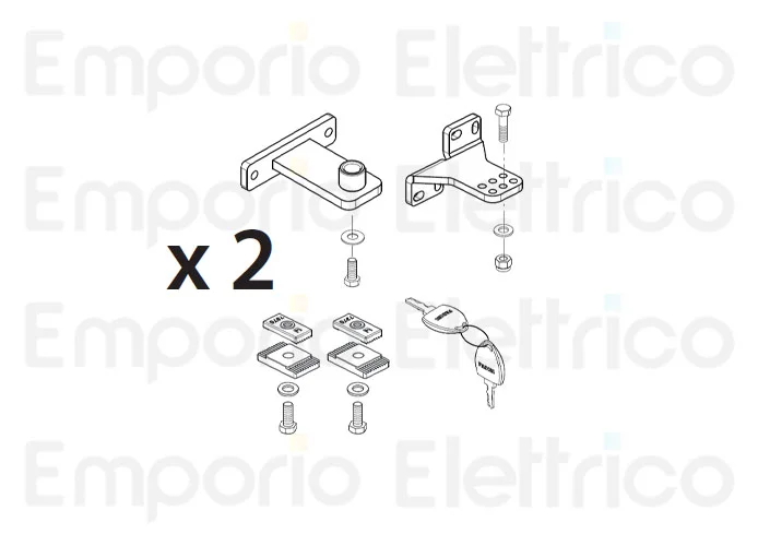 fadini spare part 2 accessory boxes for 2 dardo motors 424 / 430 430101