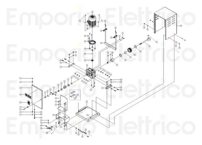 fadini spare part bonnet door for fibo 300 30006