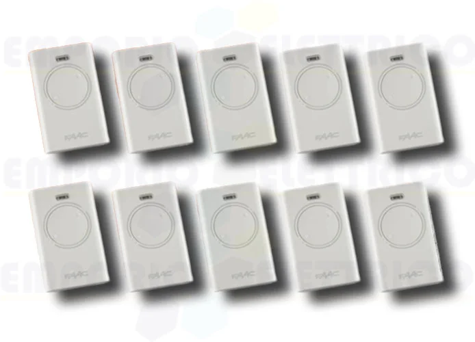 faac 10 x 2-channel remote controls xt2 433 slh lr 787007 (new code 787032)