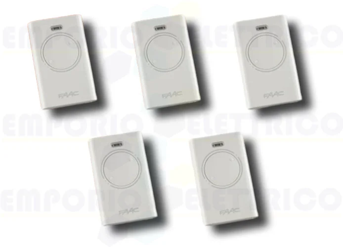faac 5 x 2-channel remote controls xt2 868 slh lr 787009 (new code 787030)