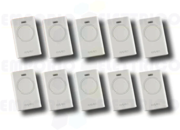 faac 10 x 2-channel remote controls xt2 868 slh lr 787009 (new code 787030)