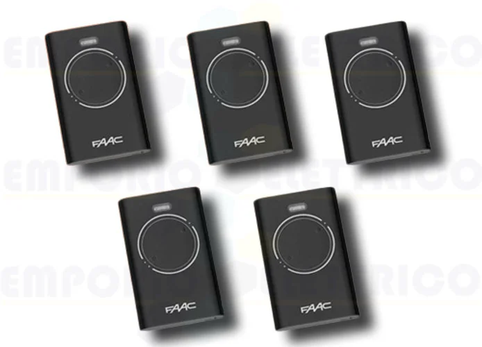 faac 5 x 2-channel remote controls xt2 868 slh lr 7870091 (new code 787030)