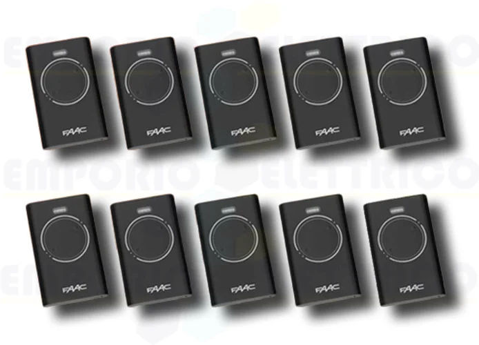 faac 10 x 2-channel remote controls xt2 868 slh lr 7870091 (new code 787030)